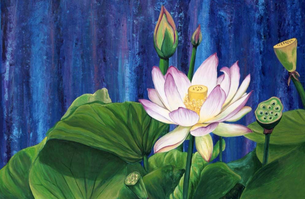Lotus painting 1
