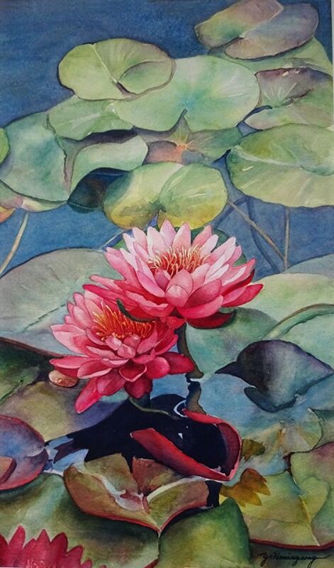Lotus painting 4