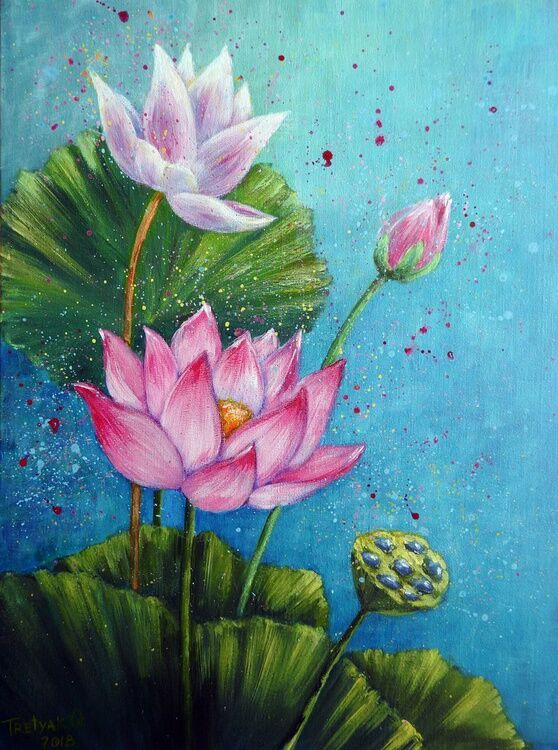Lotus painting 6