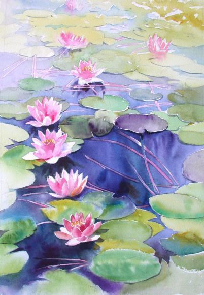 Lotus painting 8