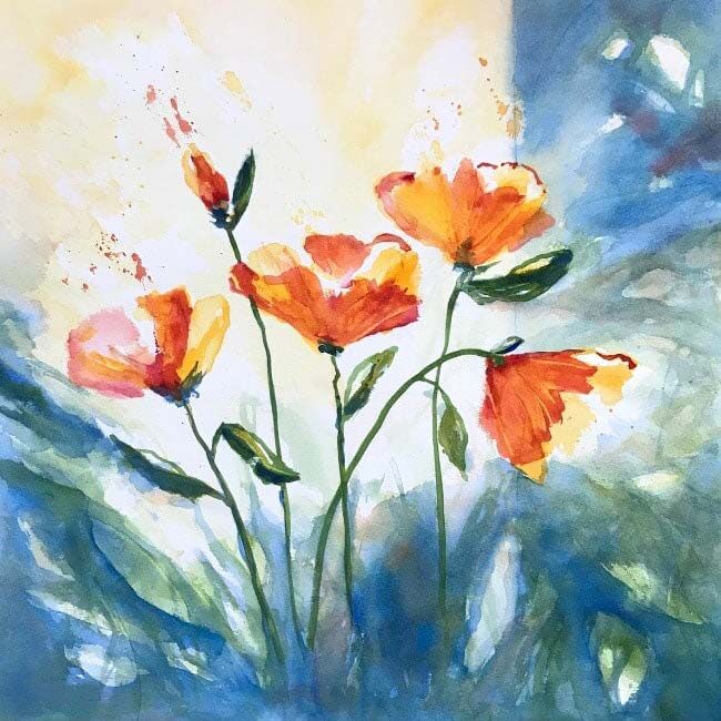 Watercolor Flower Painting 7