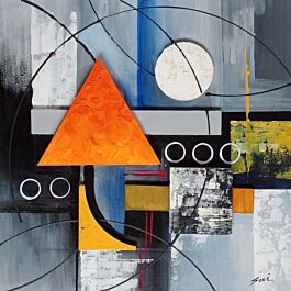 geometric abstract art1- Abstract Painting on canvas at Best Price