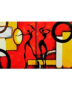 100% Original, Hand Painted Abstract Art paintings for your Living room or bed room wall