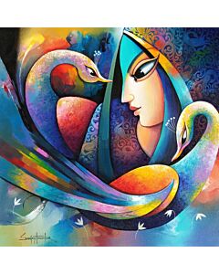 indian art,Contemporary Painting for your home Space, indian painting , painting for living room, beautiful painting