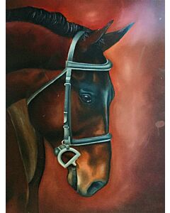 Stunning Horse painting will suitably fit your living room!